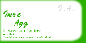 imre agg business card